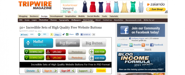 50 Incredible Sets of High Quality Free Website Buttons tripwire magazine