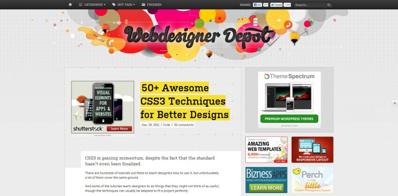 50  Awesome CSS3 Techniques for Better Designs