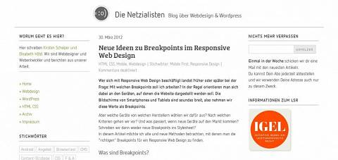 Neue Ideen zu Breakpoints im Responsive Web Design   Die Netzialisten