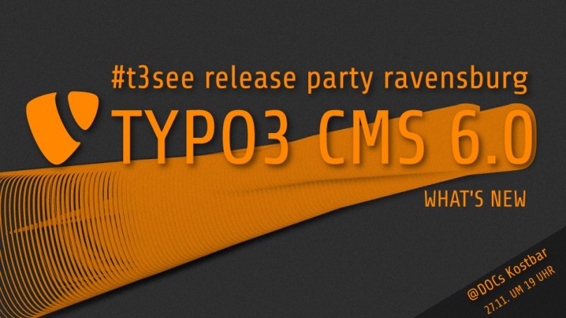 TYPO3 CMS 6.0 Release Party Ravensburg