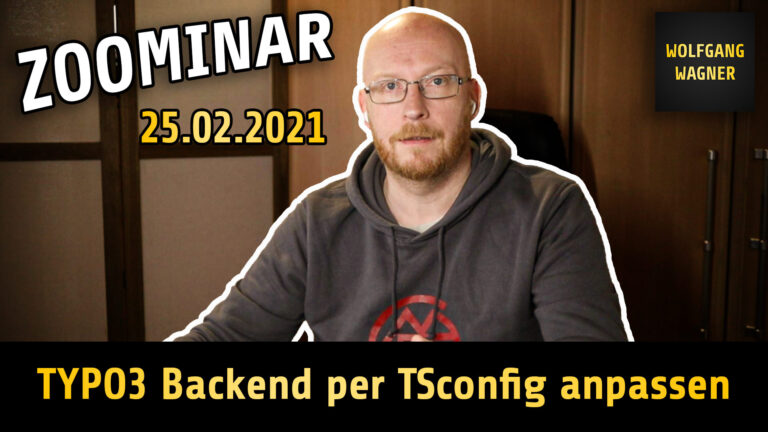 Read more about the article Zoominar “TYPO3 Backend per TSConfig anpassen”