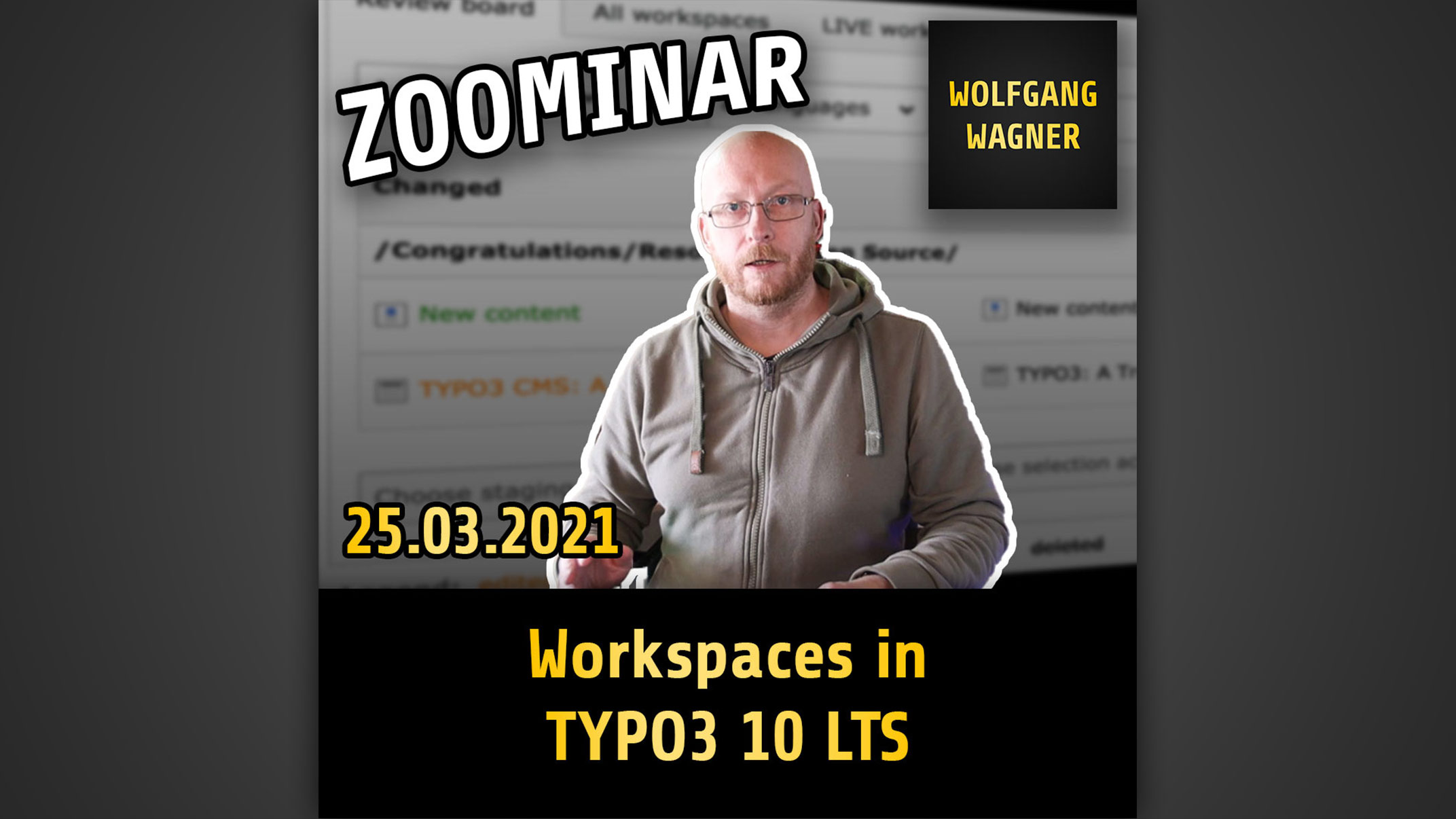 You are currently viewing Zoominar “Workspaces in TYPO3 10 LTS”