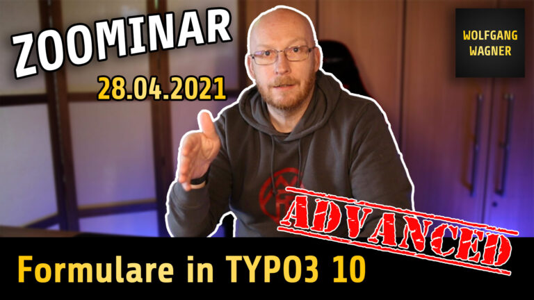 Read more about the article Zoominar “Formulare in TYPO3 10 – Advanced”