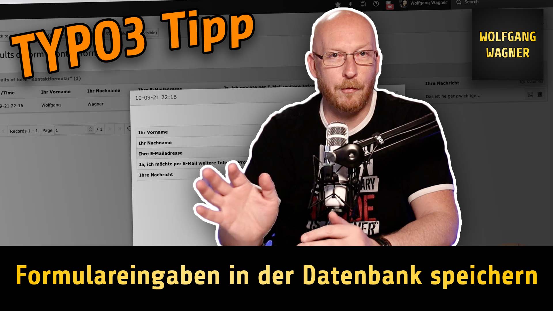 Read more about the article TYPO3-Tipp: Formulareingaben in der Datenbank speichern