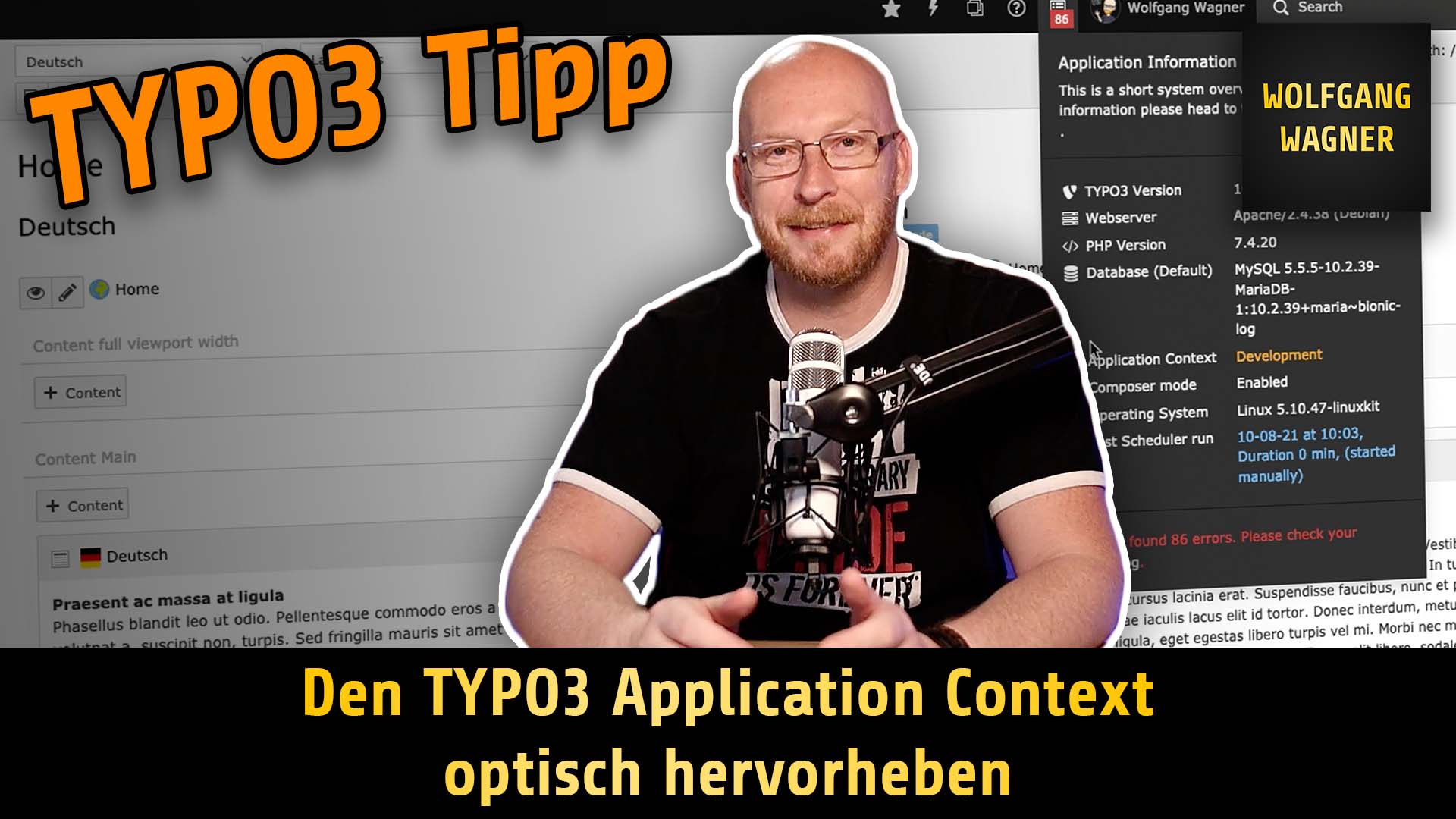 Read more about the article TYPO3-Tipp: den Application Context optisch hervorheben im Backend